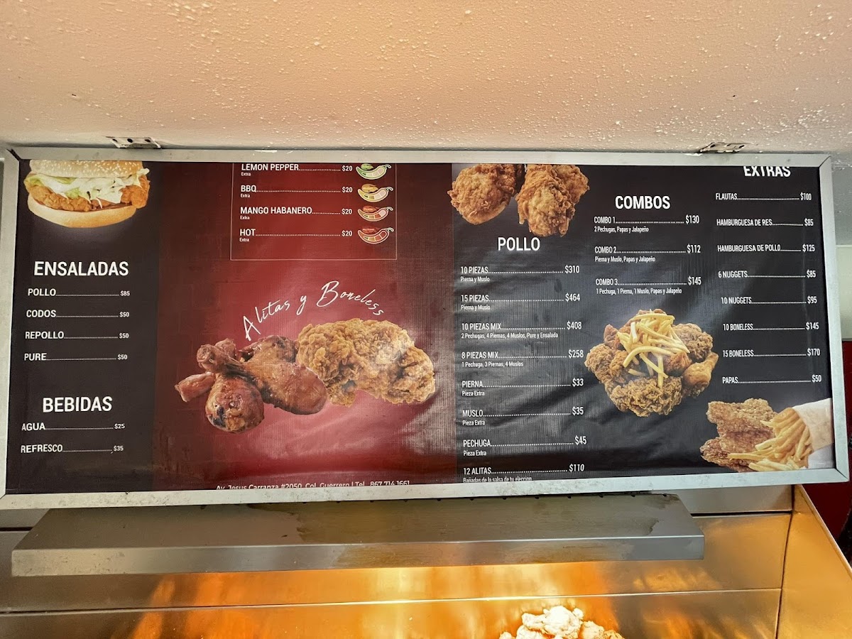 Pollo Fiesta Fried Chicken Menu - Image 2