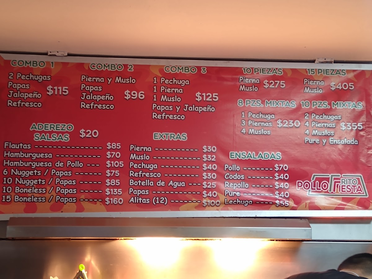 Pollo Fiesta Fried Chicken Menu - Image 3